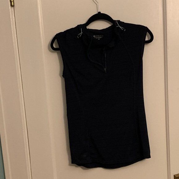 Athleta Pacifica Contoured Hooded Tank - Women, navy, size XS - Picture 6 of 10